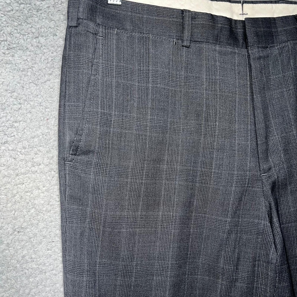 Brooks Brothers Milano Fit Pants Men's Sz W36 (36x 29) Gray Plaid 1865 Reda Wool - Picture 3 of 11